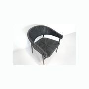 Bali Rattan Dining Chair - Charcoal gallery detail image