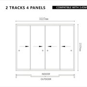 Glass Sliding Door For Baltic Freestanding Pergola gallery detail image