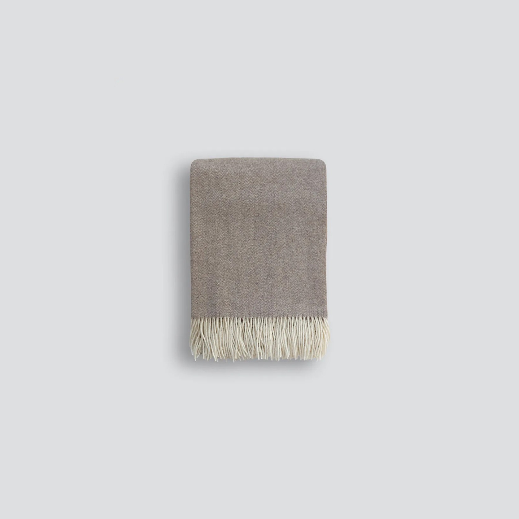 Baya Bambina Throw Blanket - Walnut | Merino Wool and Cashmere gallery detail image