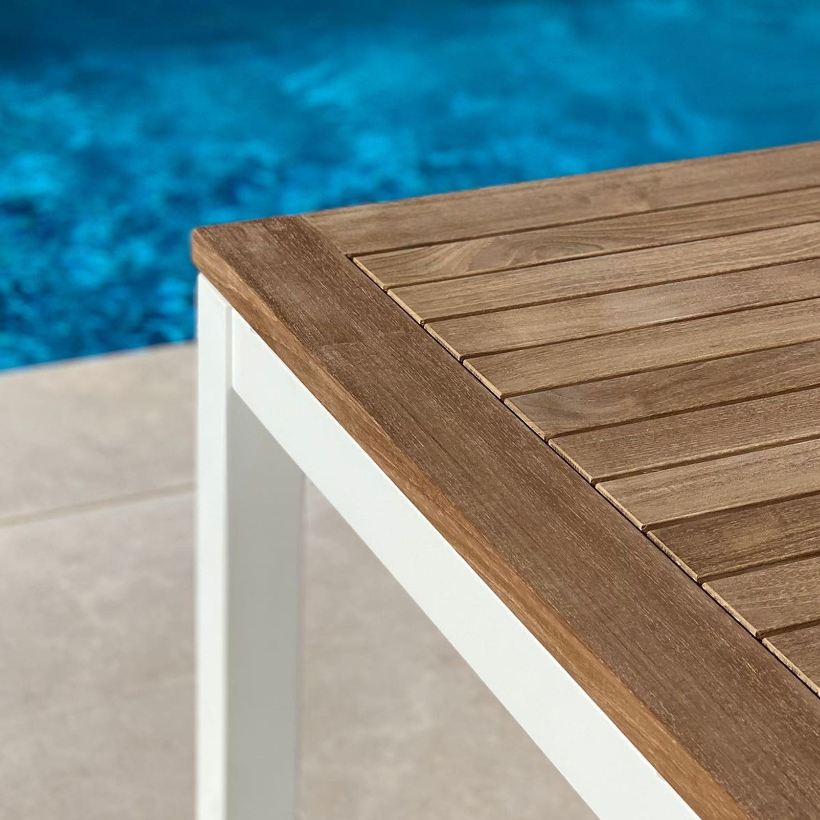 Barcelona Teak Dining Table 180 x 100cm gallery detail image