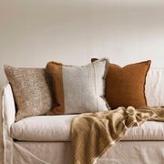 Baya Frankton Linen Cushion - Spice gallery detail image