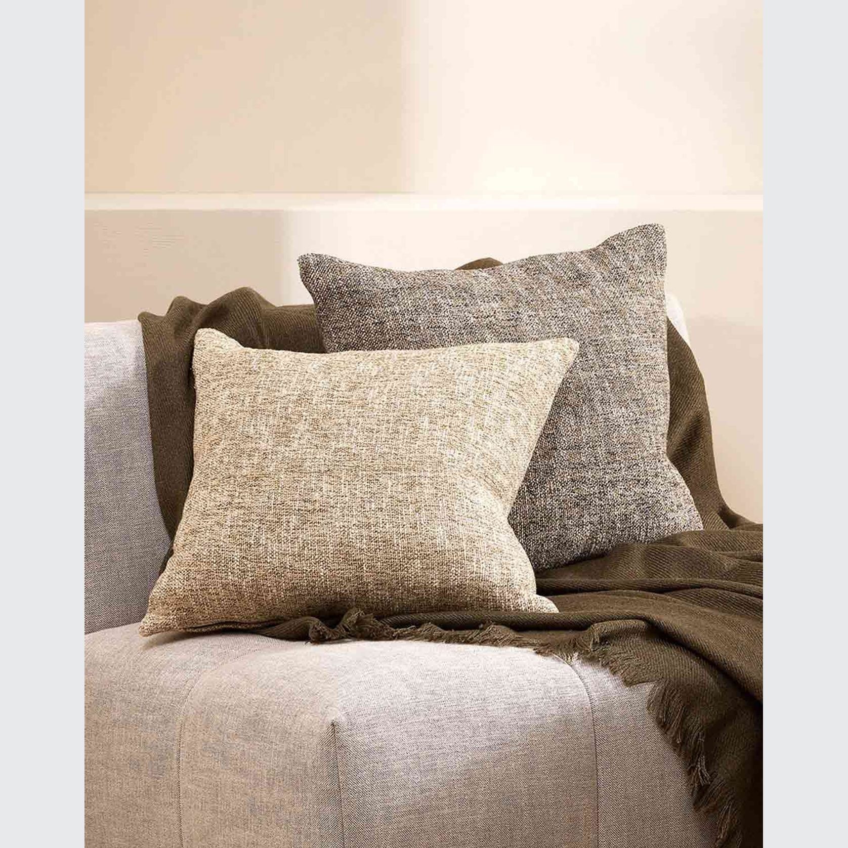 Baya Cumbria Cushion - Pebble | 50 x 50cm gallery detail image