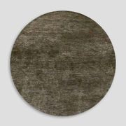 Baya Anchorage Round Floor Rug - Gravel gallery detail image