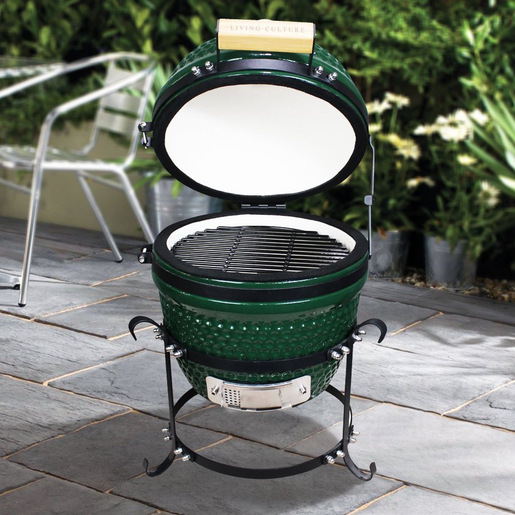 13 - Inch Kamado Ceramic Charcoal Grill With Bonus Accessory Pack gallery detail image