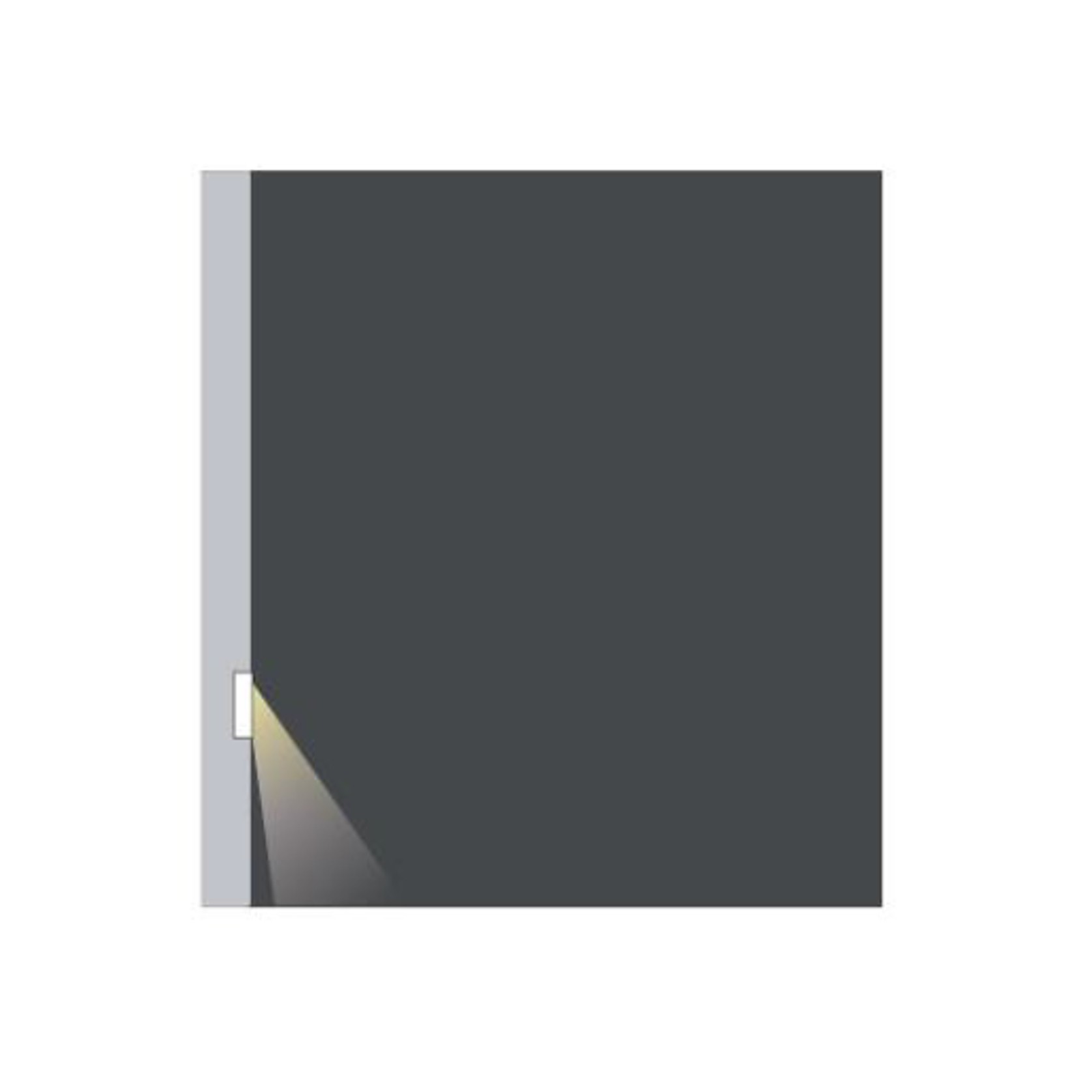 Square Slot in Wall Light gallery detail image