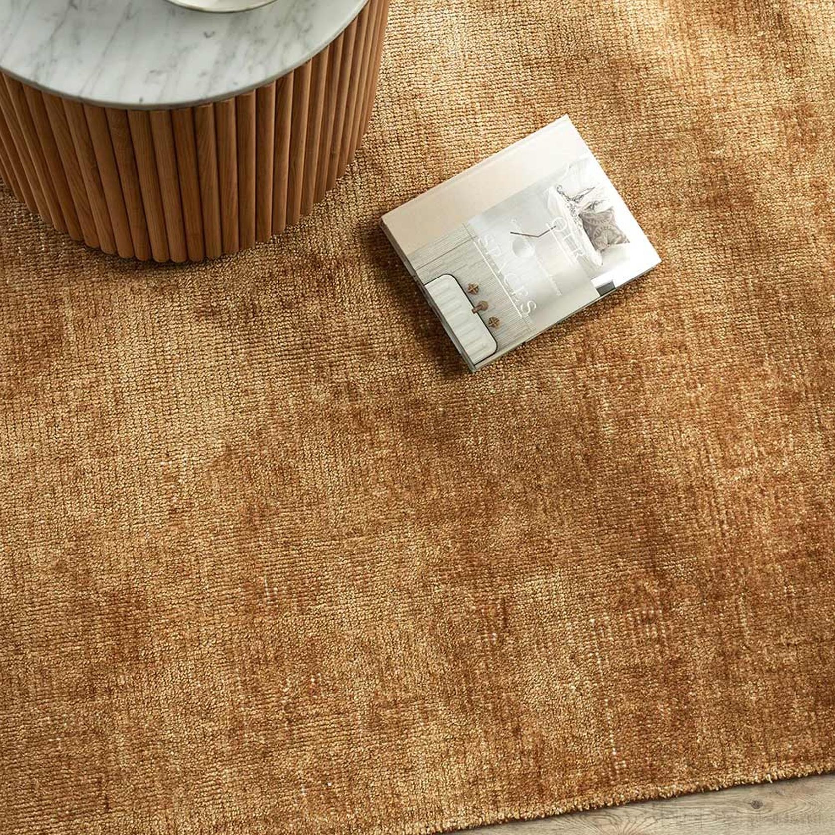 Baya Belverde Floor Rug - Treacle gallery detail image