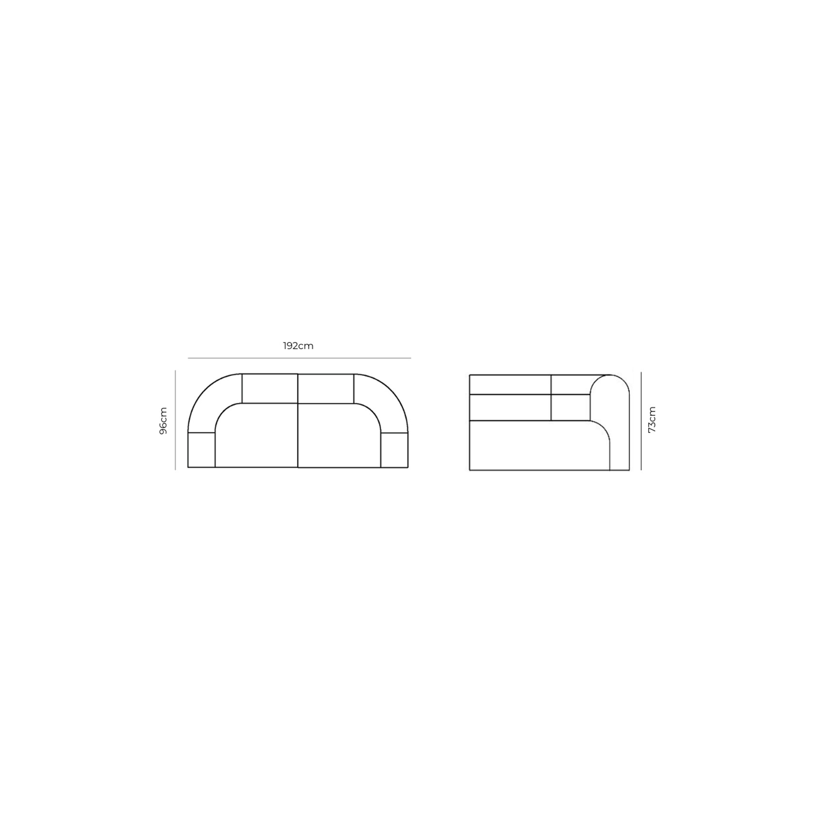Berg 2 Seater Sofa - Eden Leaf gallery detail image