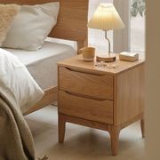 Berlin Natural Solid Oak Bedside Table gallery detail image