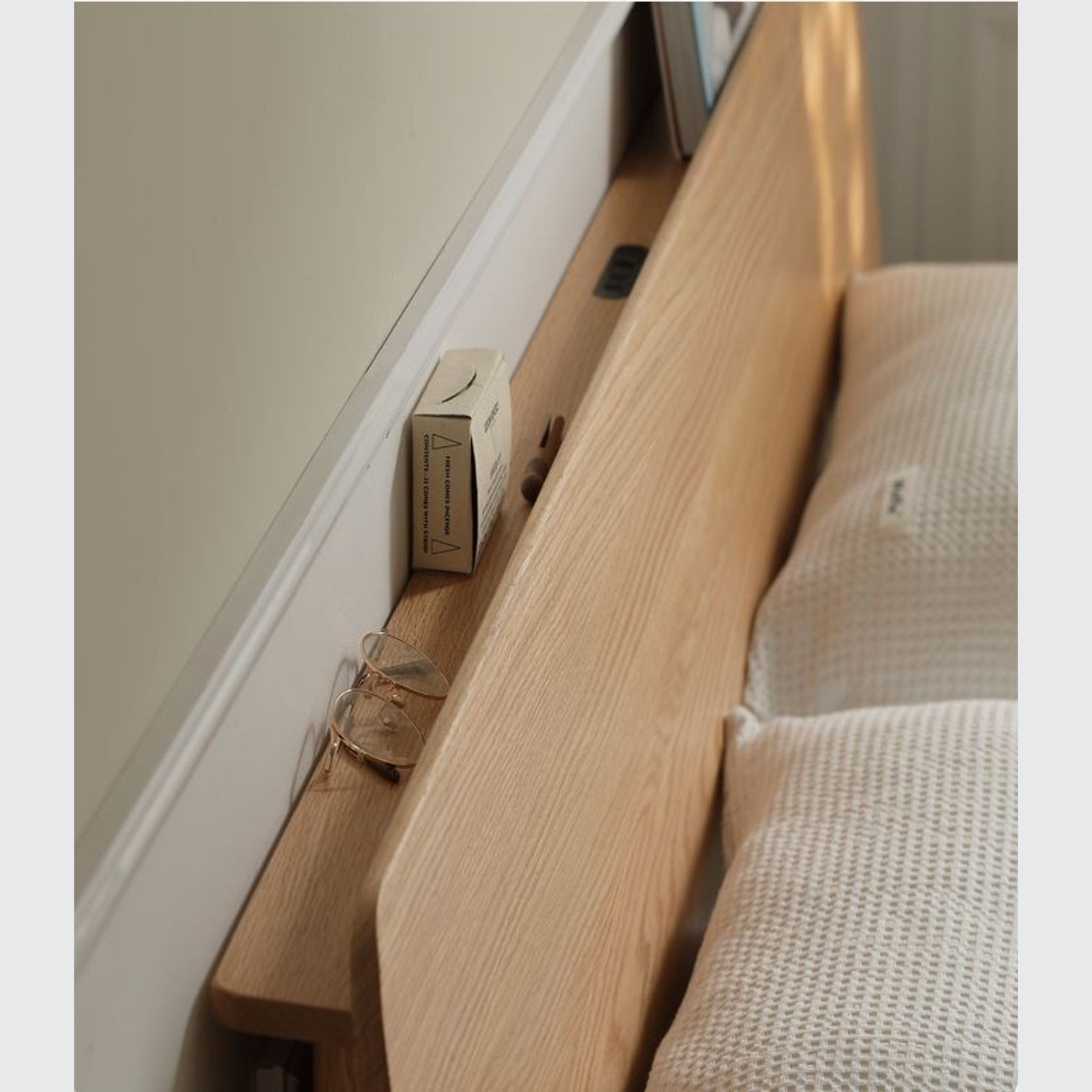 Berlin Natural Solid Oak Bed Frame gallery detail image