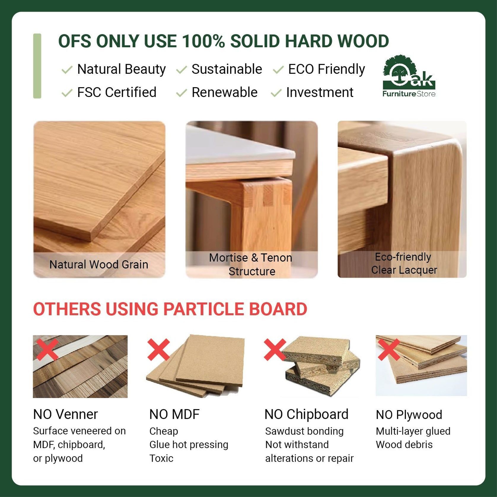 Bervas Natural Solid Oak Bed Frame gallery detail image