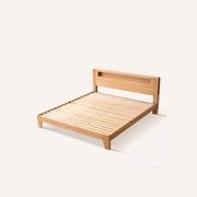 Bervas Natural Solid Oak Bed Frame gallery detail image