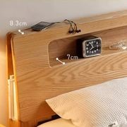 Bervas Natural Solid Oak Bed Frame gallery detail image