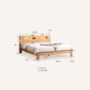 Bervas Natural Solid Oak Bed Frame gallery detail image