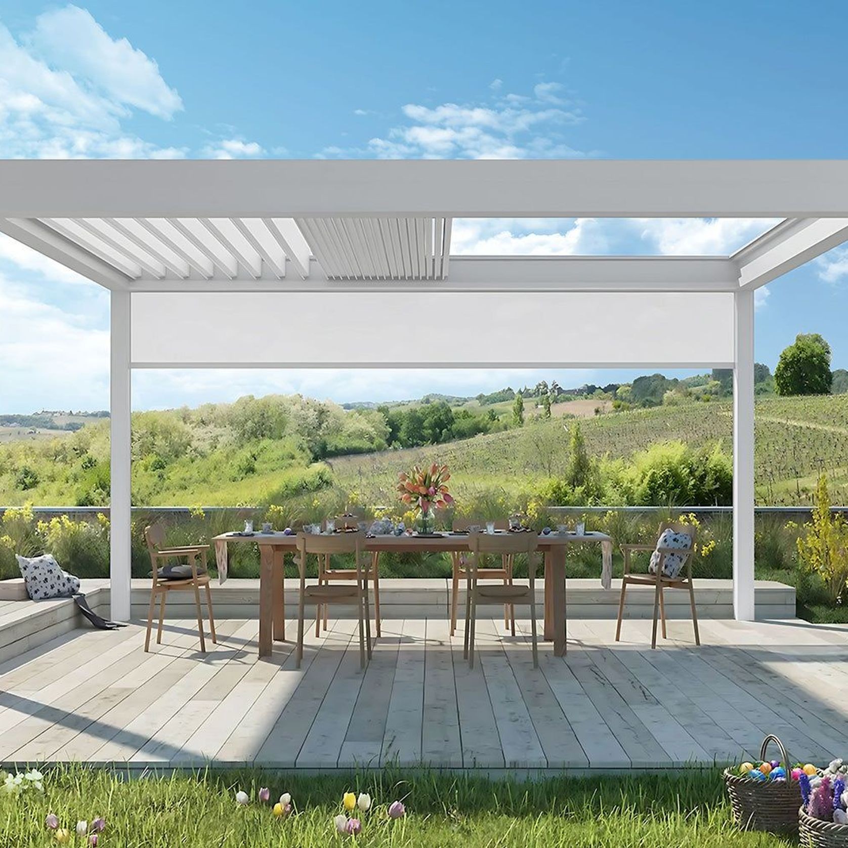 Custom Retractable Louvred Pergola gallery detail image
