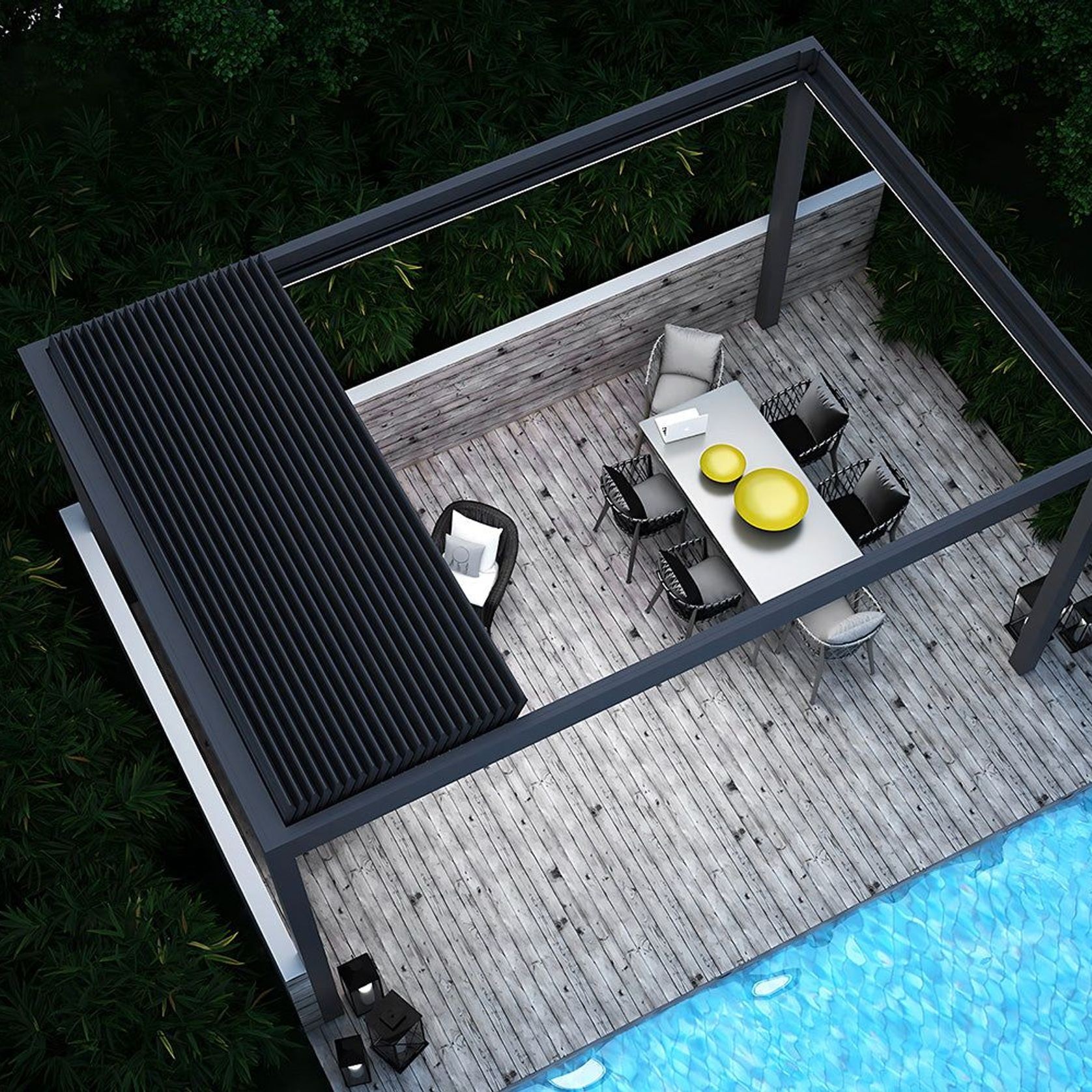 Custom Retractable Louvred Pergola gallery detail image