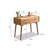 Beverley Natural Solid Ash Dressing Table gallery detail image