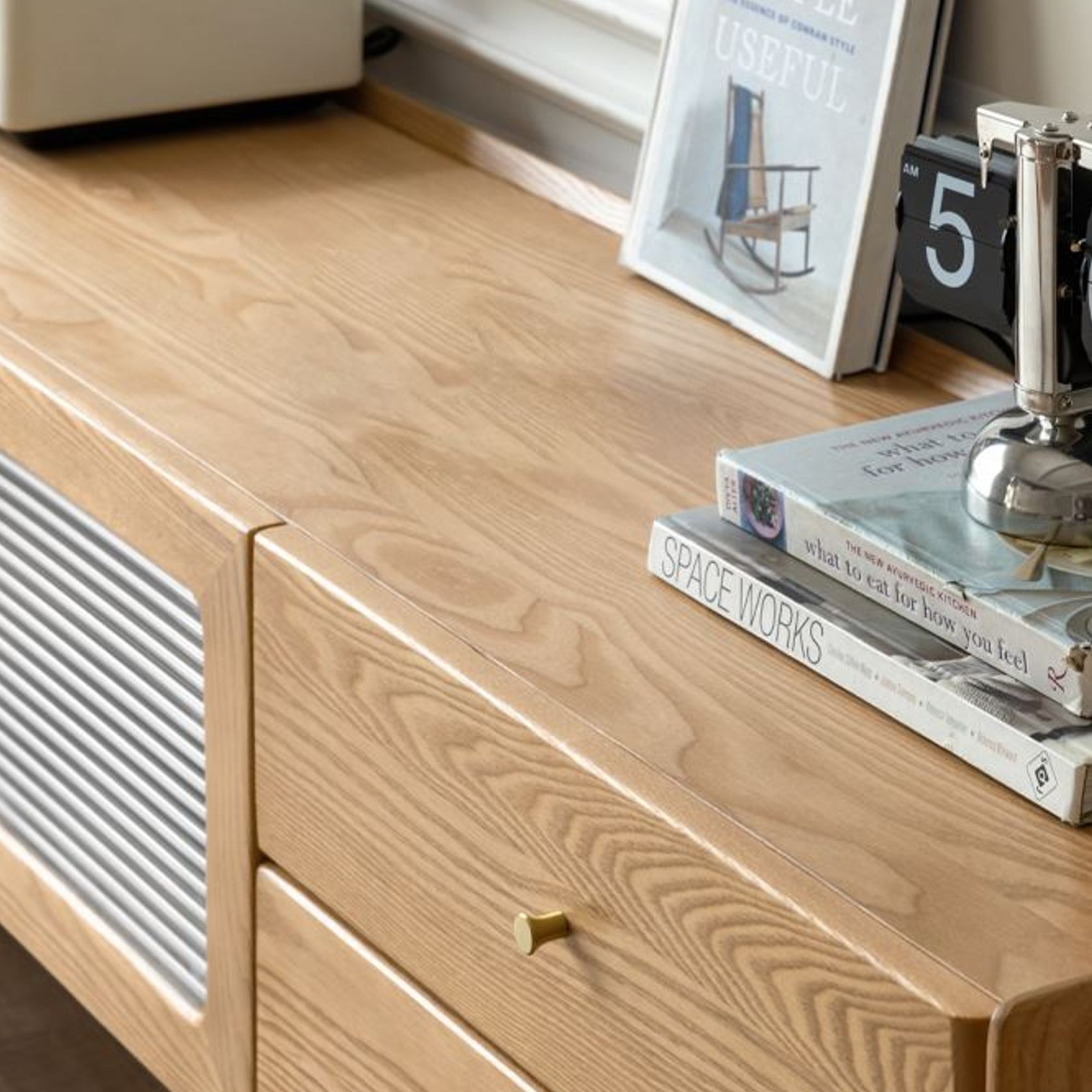 Beverley Natural Solid Oak Tv Unit gallery detail image