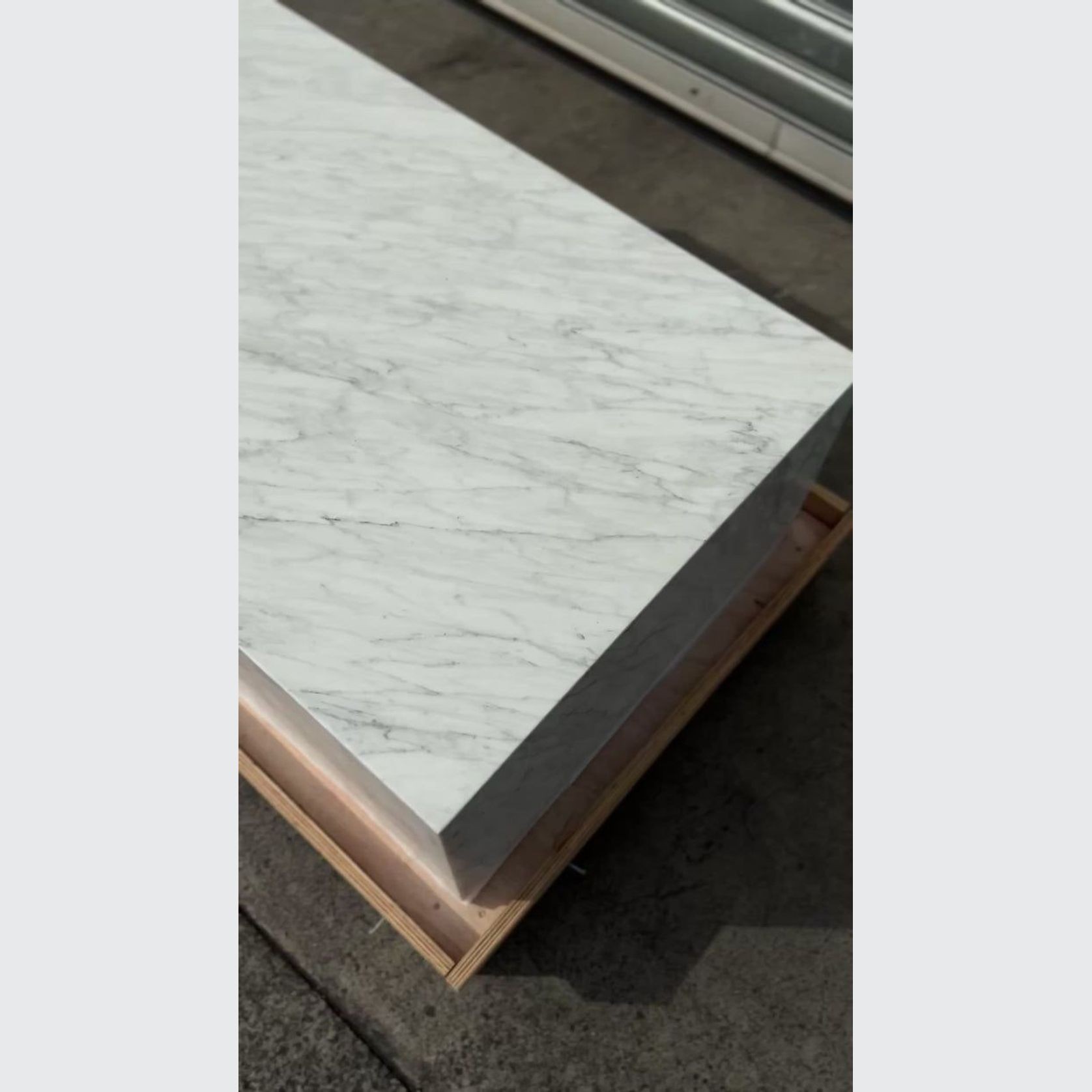 Block Coffee Table - Carrara Marble - Large | Natural Stone Co. gallery detail image