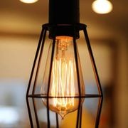 Industrial Cage Light - Black gallery detail image