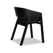 Merano Armchair - Black Stained - Black Pad - by TON gallery detail image