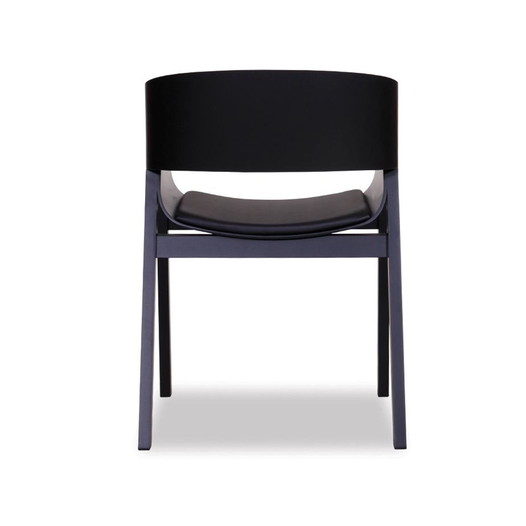 Merano Armchair - Black Stained - Black Pad - by TON gallery detail image
