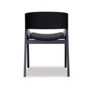 Merano Armchair - Black Stained - Black Pad - by TON gallery detail image