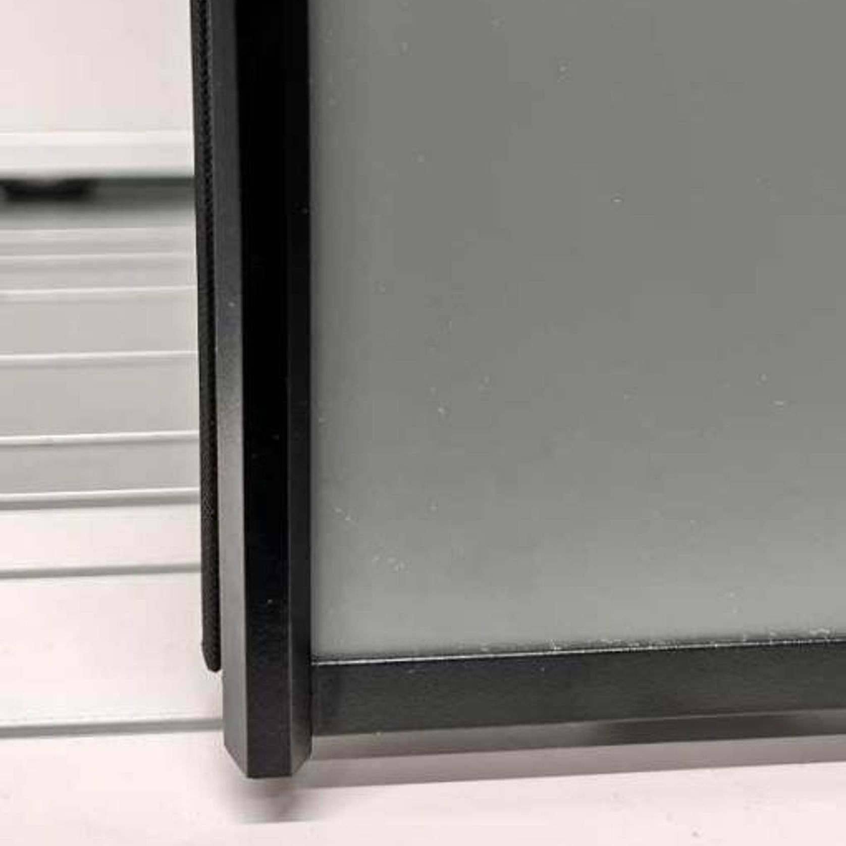 Grey Toughened Glass Sliding Door With Double Tracks gallery detail image