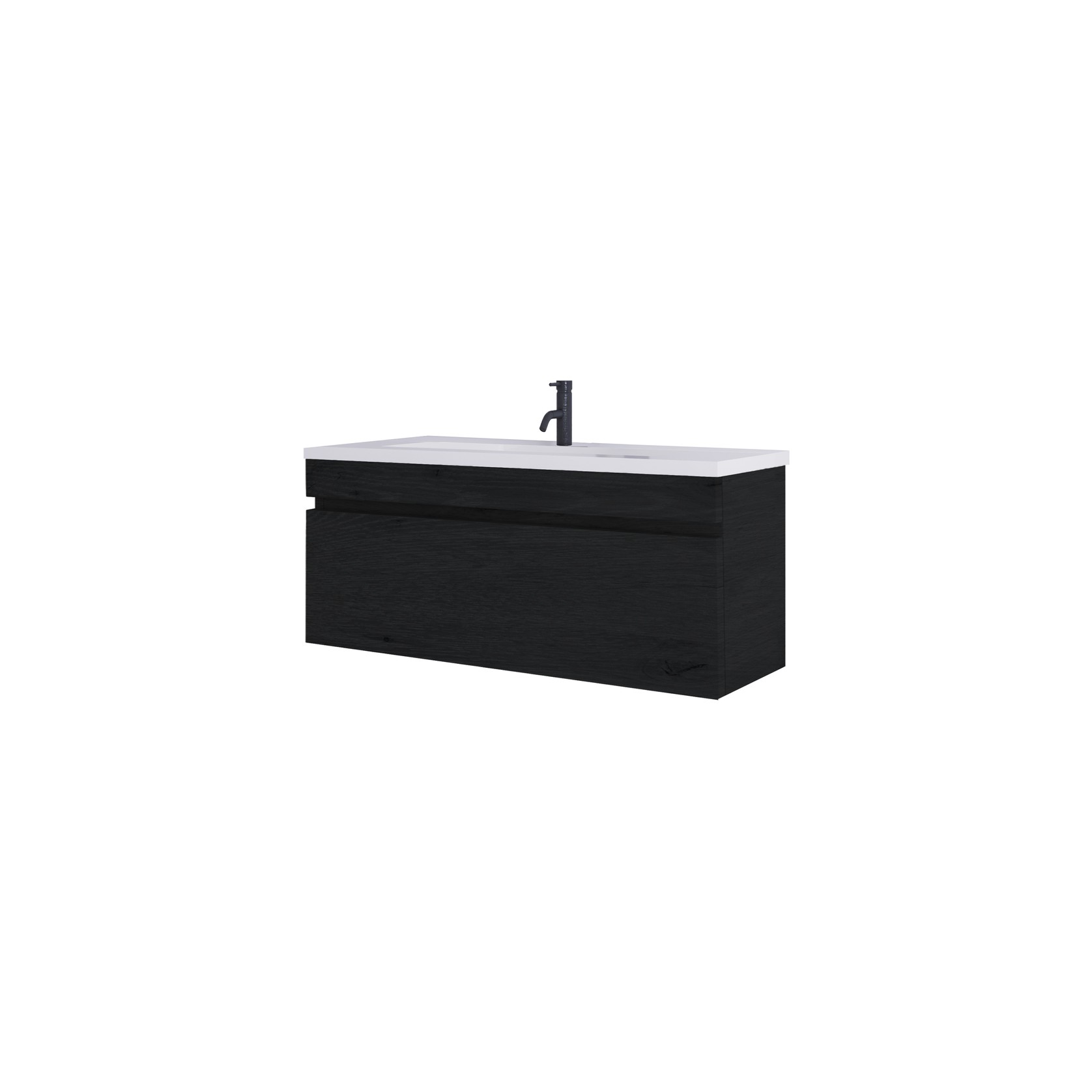 Code Lux 1200 Slim Single Drawer Vanity Range - 5 Colours gallery detail image