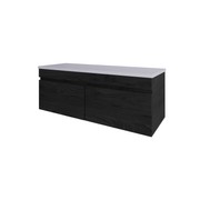 CODE LUX 1500 WALL HUNG 2 DRAWER VANITY WITH SLAB TOP - 5 COLOURS gallery detail image