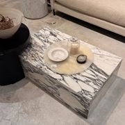Block Coffee Table - Arabescato Marble gallery detail image