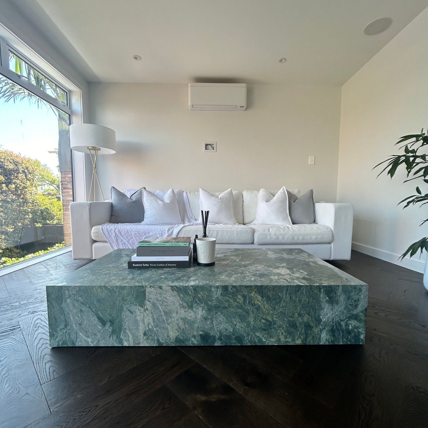 Block Coffee Table - Green Marble gallery detail image
