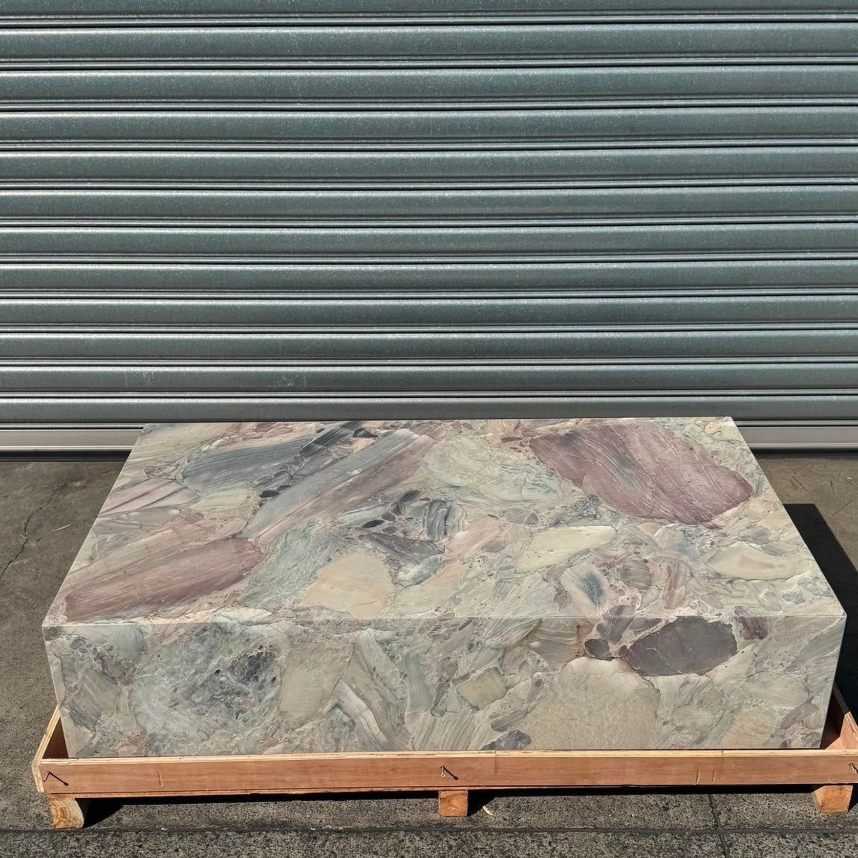 Block Coffee Table - Moonlight Marble gallery detail image