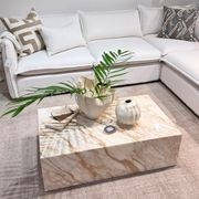 Block Coffee Table - New Gold Calacatta Marble gallery detail image