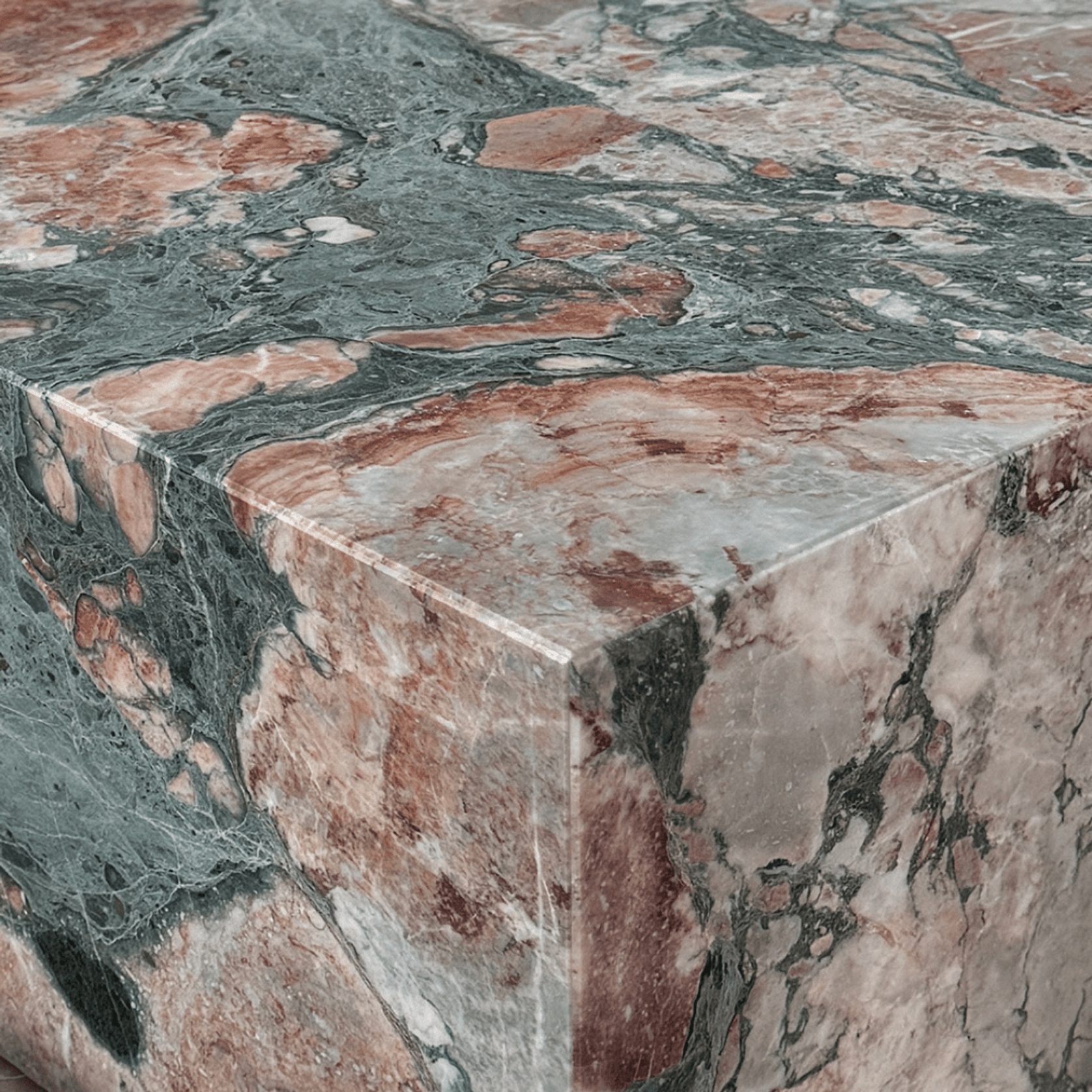 Block Coffee Table - Seasonal Pink Marble gallery detail image