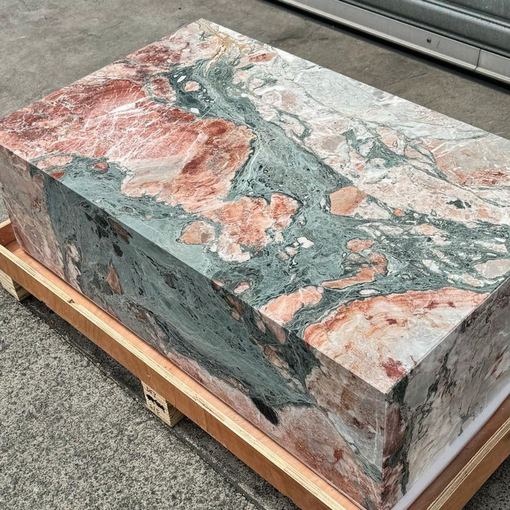 Block Coffee Table - Seasonal Pink Marble gallery detail image