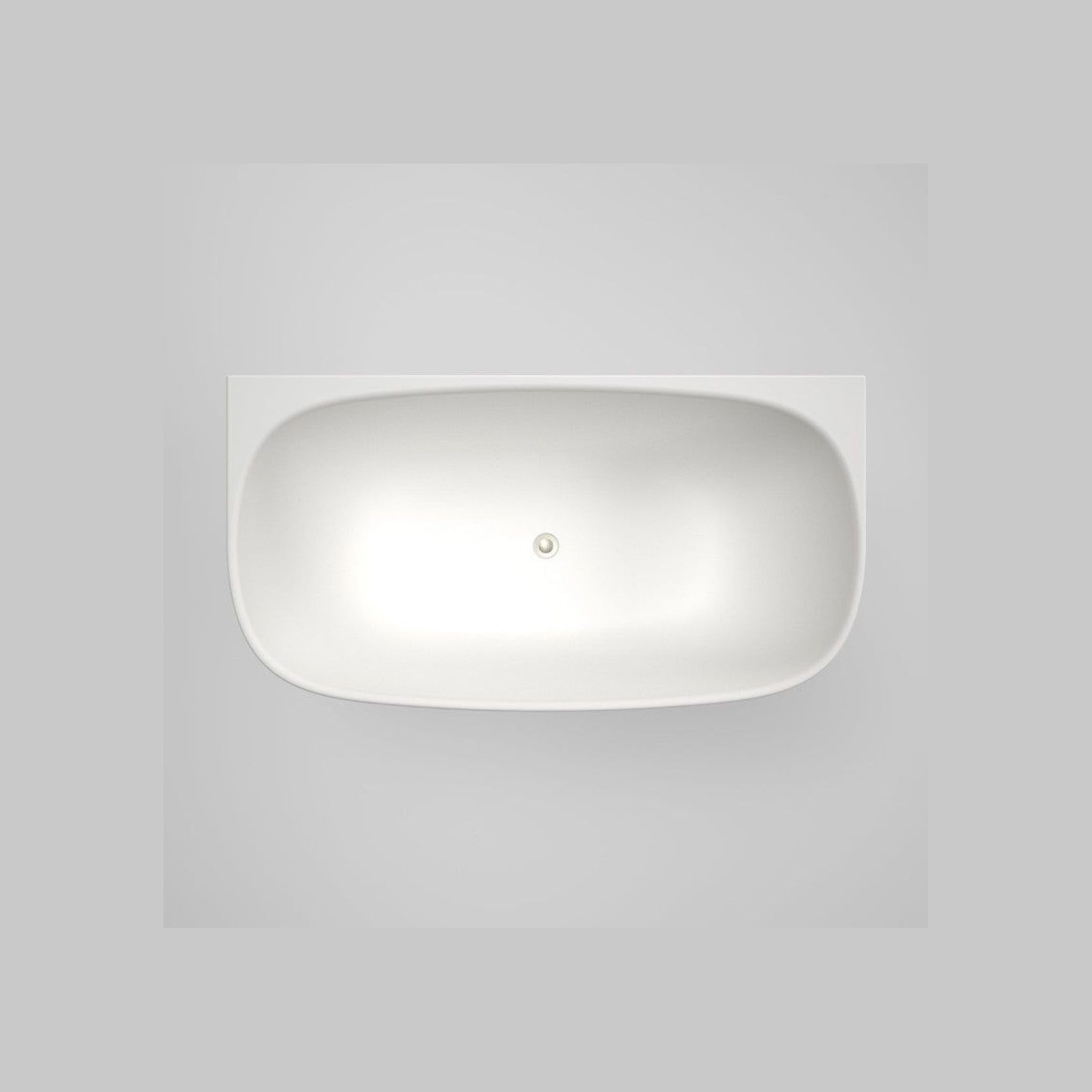 Caroma Contura II 1500mm Back to Wall Freestanding Bath - Matte White gallery detail image