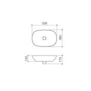 Caroma Contura II 530mm Above Counter Basin - Matte Clay gallery detail image