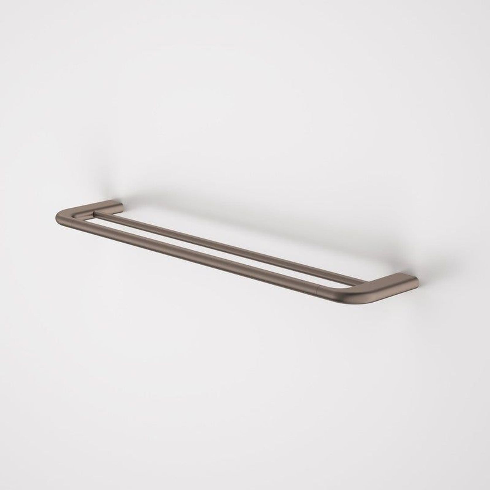 Caroma Contura II 620mm Double Towel Rail - Brushed Bronze gallery detail image