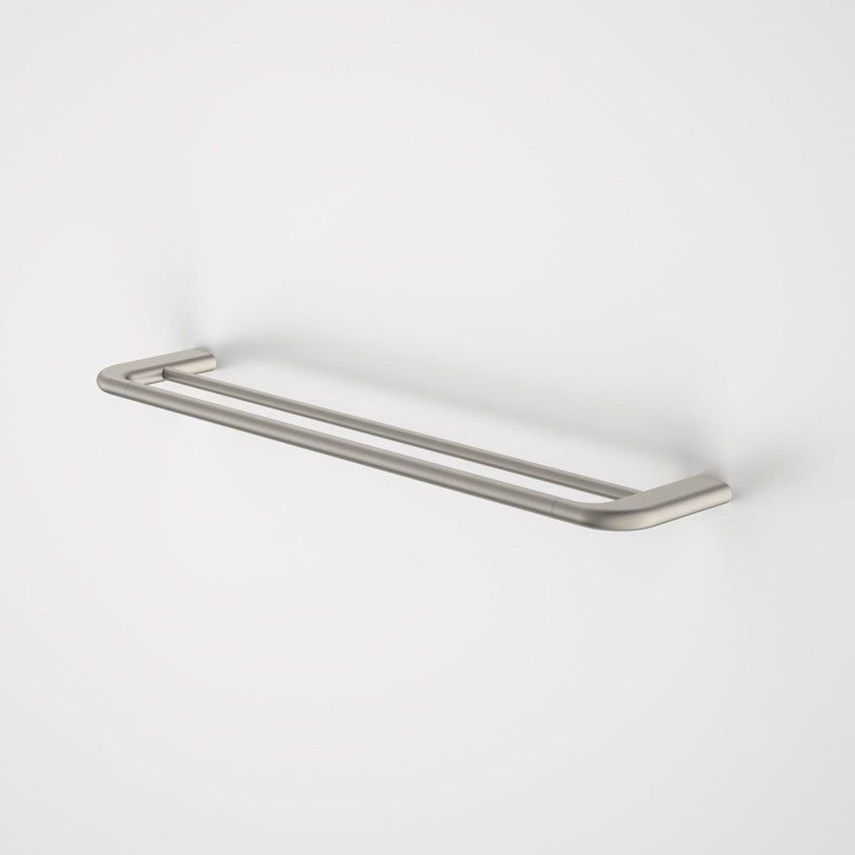 Caroma Contura II 620mm Double Towel Rail - Brushed Nickel gallery detail image
