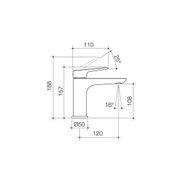Caroma Contura II Basin Mixer - Brushed Nickel gallery detail image