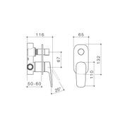 Caroma Contura II Bath/Shower Mixer with Diverter - Brushed Bronze gallery detail image