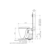 Caroma Contura II Cleanflush Invisi Series II Wall Faced Suite - Clay gallery detail image
