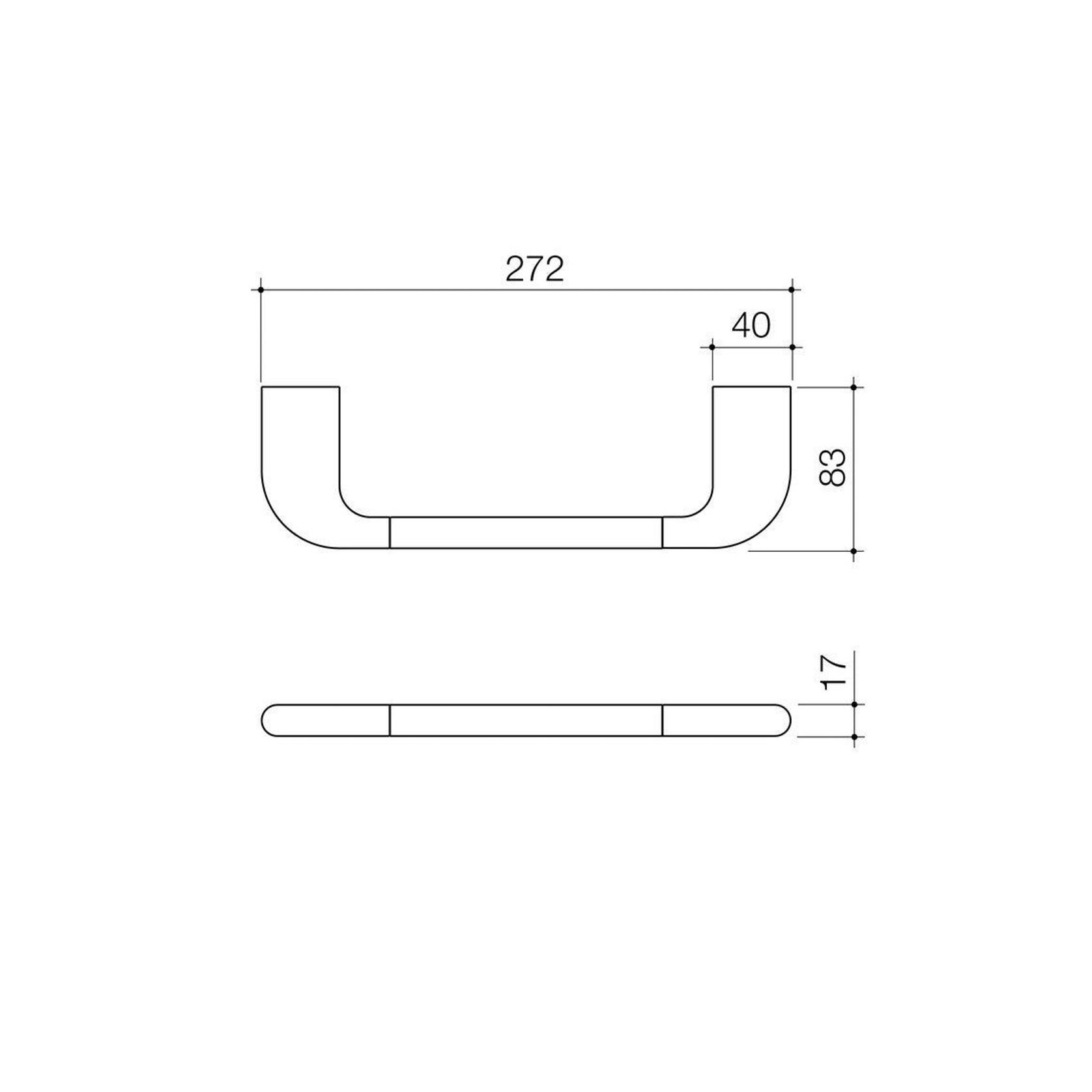 Caroma Contura II Hand Towel Rail - Brushed Bronze gallery detail image