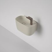 Caroma Contura II Hand Wall Basin (1 Tap Hole) - Matte Clay gallery detail image