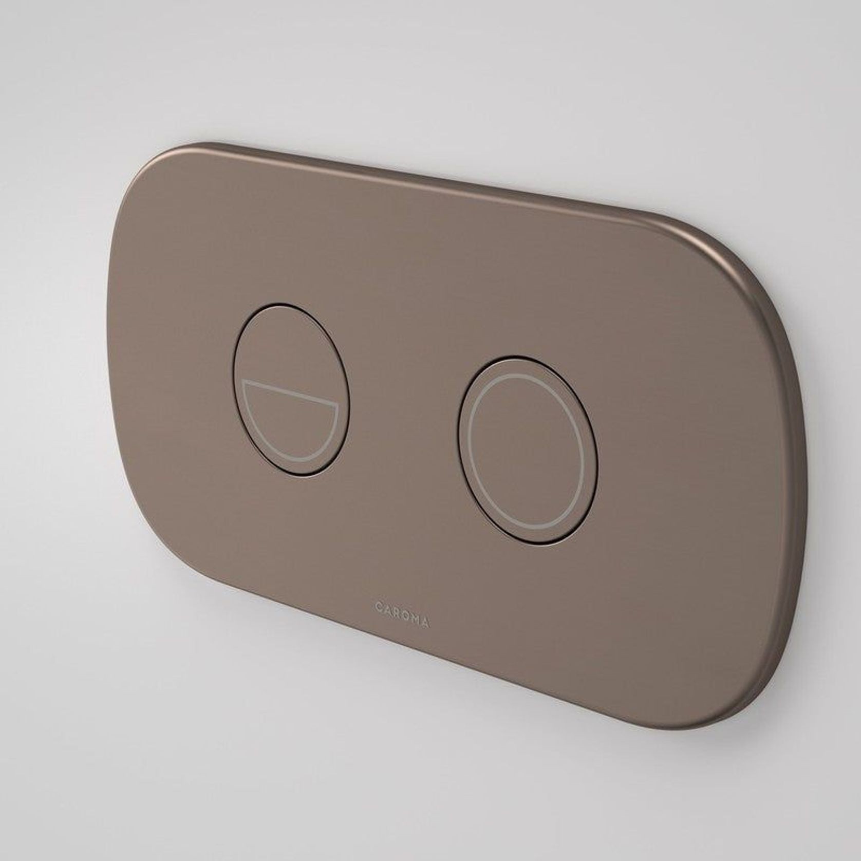Caroma Round DC Dual Flush Button Panel | Bronze gallery detail image