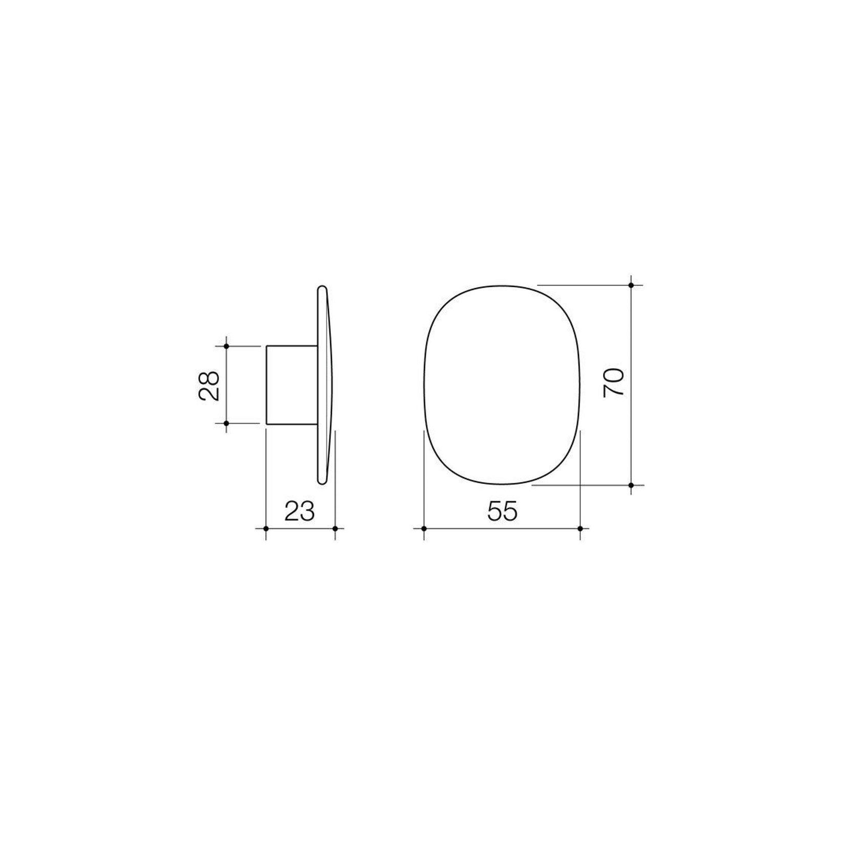 Caroma Contura II Robe Hook - Large - Brushed Bronze gallery detail image