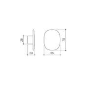 Caroma Contura II Robe Hook - Large - Brushed Bronze gallery detail image