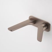 Caroma Contura II Wall Basin/Bath Mixer 180mm - Brushed Bronze gallery detail image