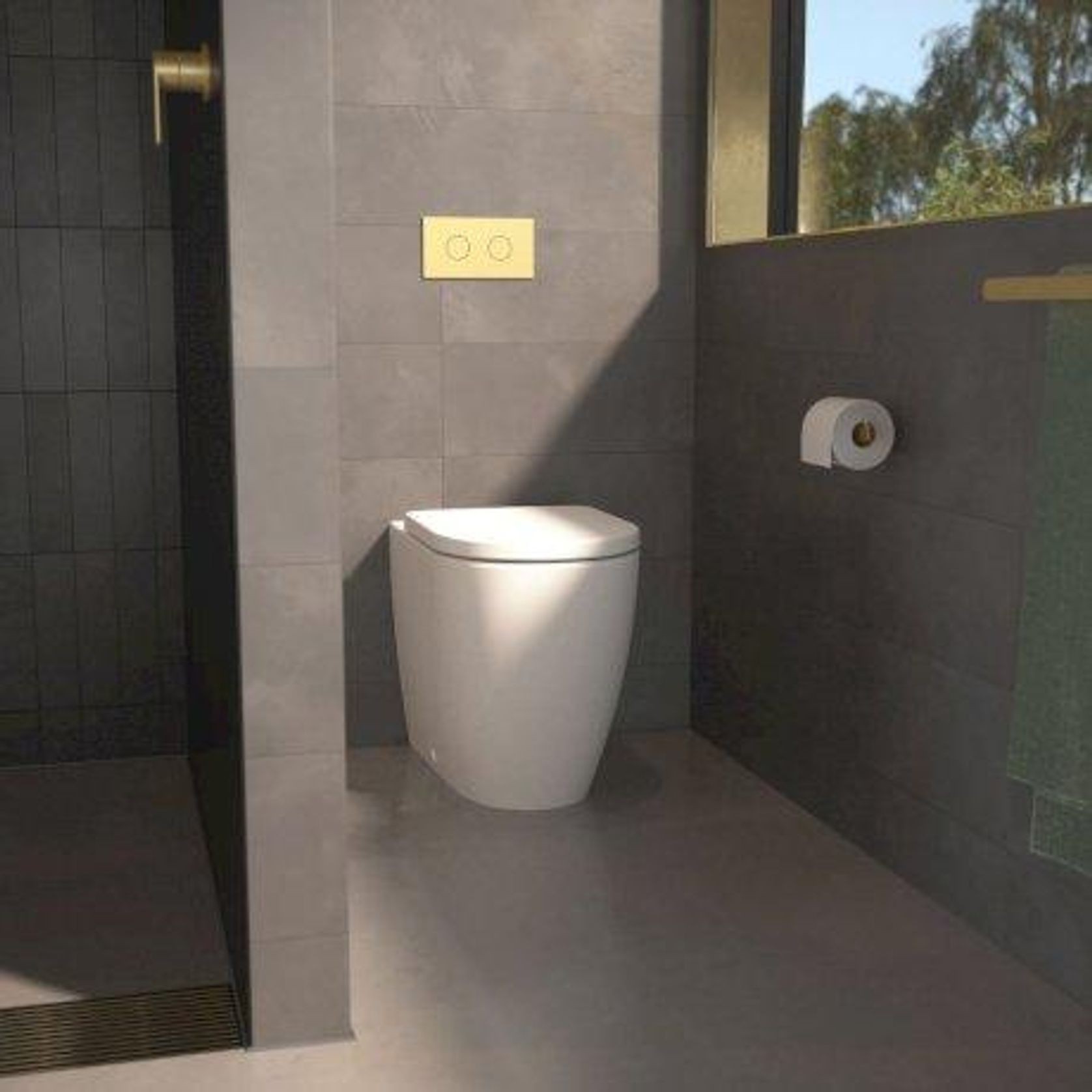Caroma Urbane II Cleanflush Invisi Series II Wall Faced Toilet Suite gallery detail image