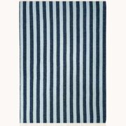 Maison Deux Candy Wrap - Navy Ice Blue | Large Reversible Wool Throw gallery detail image